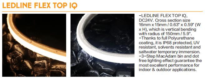 IP 68 PU Led Flex передний кабельный ввод для передней крышки подводного проекта