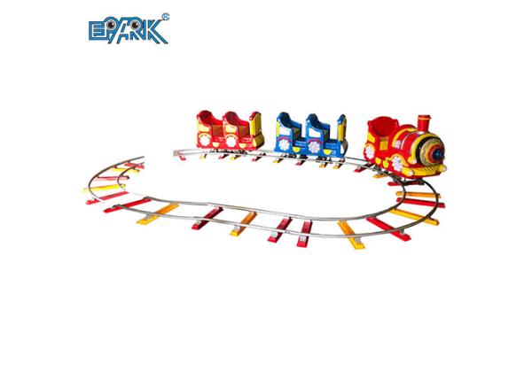 Theme Park Kiddy Ride Machine Electric Kiddie Ride On Train With Track 5 Players