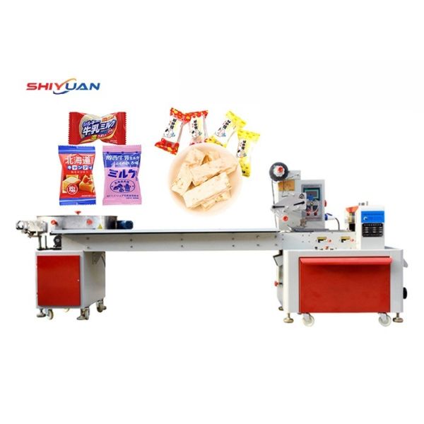 Square Brown Sugar Packing Machine 3.7KW Caramel Candy Packing Machine