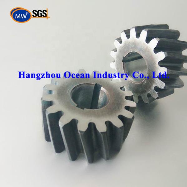 Steel Helical Gear Shafts / Gears Round Gear Pitch 1-10 Module for Various Gear Systems