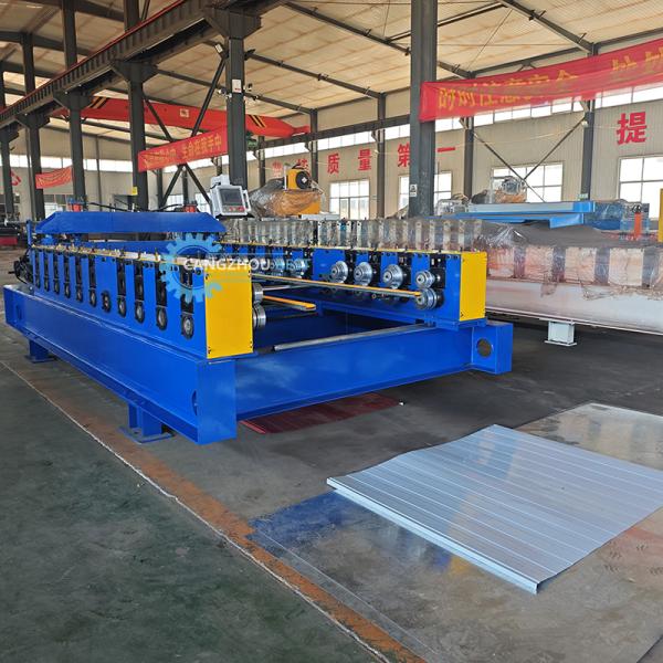 Prix de la machine à tôles de toiture à courte portée IBR Strip, machine à tôles de toiture entièrement automatique