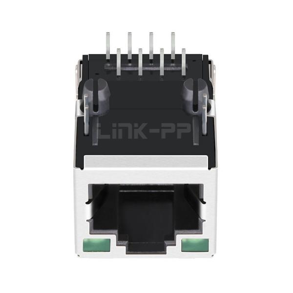 LPJ16221BZNL 100 Base-T Tab Up Green/Green Led 1x1 Port Right Angle RJ45 Industrial Connectors