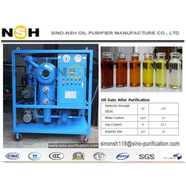 18000LPH Transformer Oil Purifier Machine Plant Model VFD Double Stage Vacuum