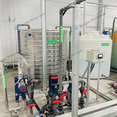 Système d'osmose inverse industriel de 90 mètres cubes par heure + module EDI + filtre
