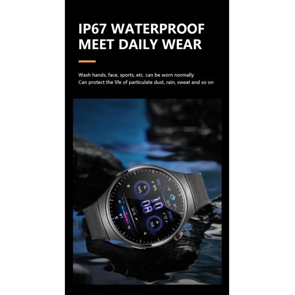 GS38 4G Smartwatch 1.62 Inch AMOLED 700mAh Battery GPS NFC