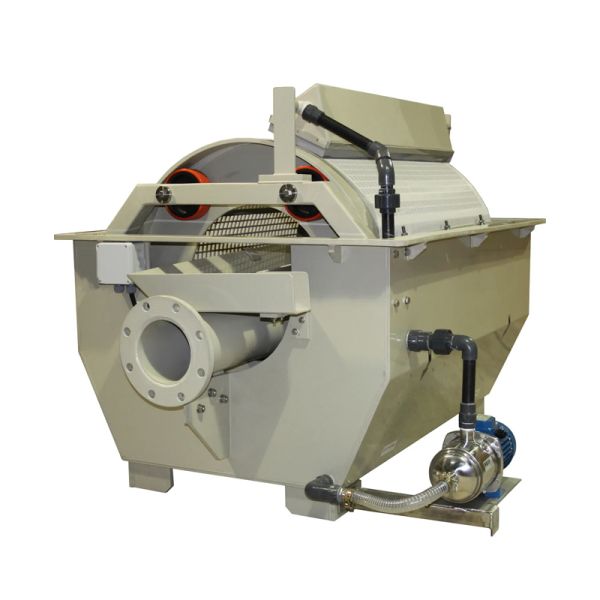 Stainless Steel Rotary Drum Filter Corrosion Resistant Backwash Self Cleaning