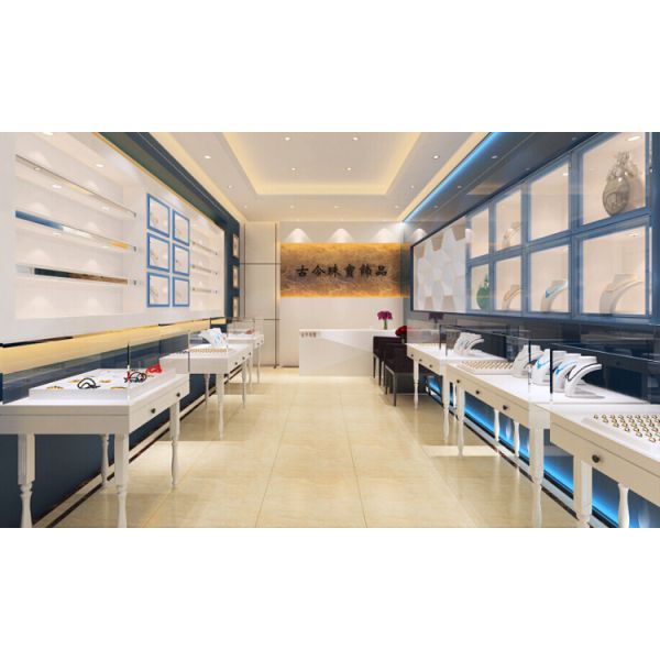 Modern retail jewelry shop interior design