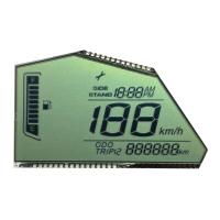 5.0 V Écran LCD HTN prositif Segment de code Écran à vitesse personnalisable Panneau d'instrument