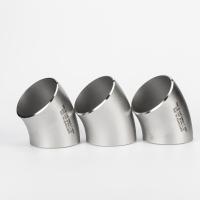 SCH10-SCH160 Stainless Steel Butt Welded Fittings 45 Degree Stainless Steel Weld Elbows ASTM A403