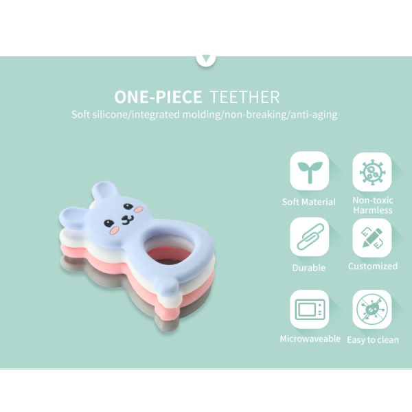 Кольцо Teether силикона Montessori, игрушка прорезывания зубов силикона для младенца детей Newborn