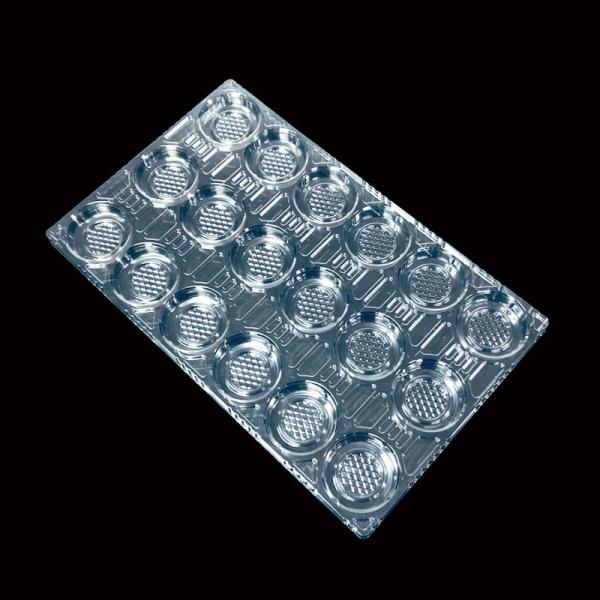 Clear PET 18-Divider Beverage Packaging Tray High Strength Custom Carrier