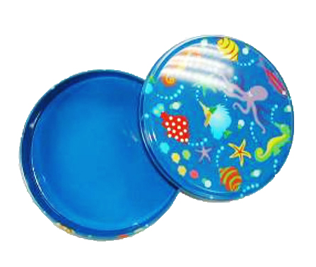 Cake Biscuit Cookie 0.40mm Thickness CMYK Metal Tinplate Box