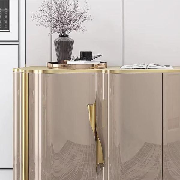 Hotel Dining Cabinet Modern Cabinet Stainless Steel Hotel Solid Wood Dining Cabinet