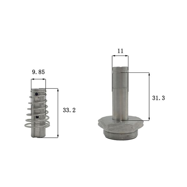 Conjunto da armadura da haste de válvula do solenoide do respiradouro da autoclave de M9 M11