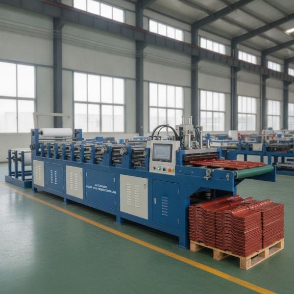 Automatic PVC Tile Roof Sheet Machine Suitable to Produce Glazed Or T Shape