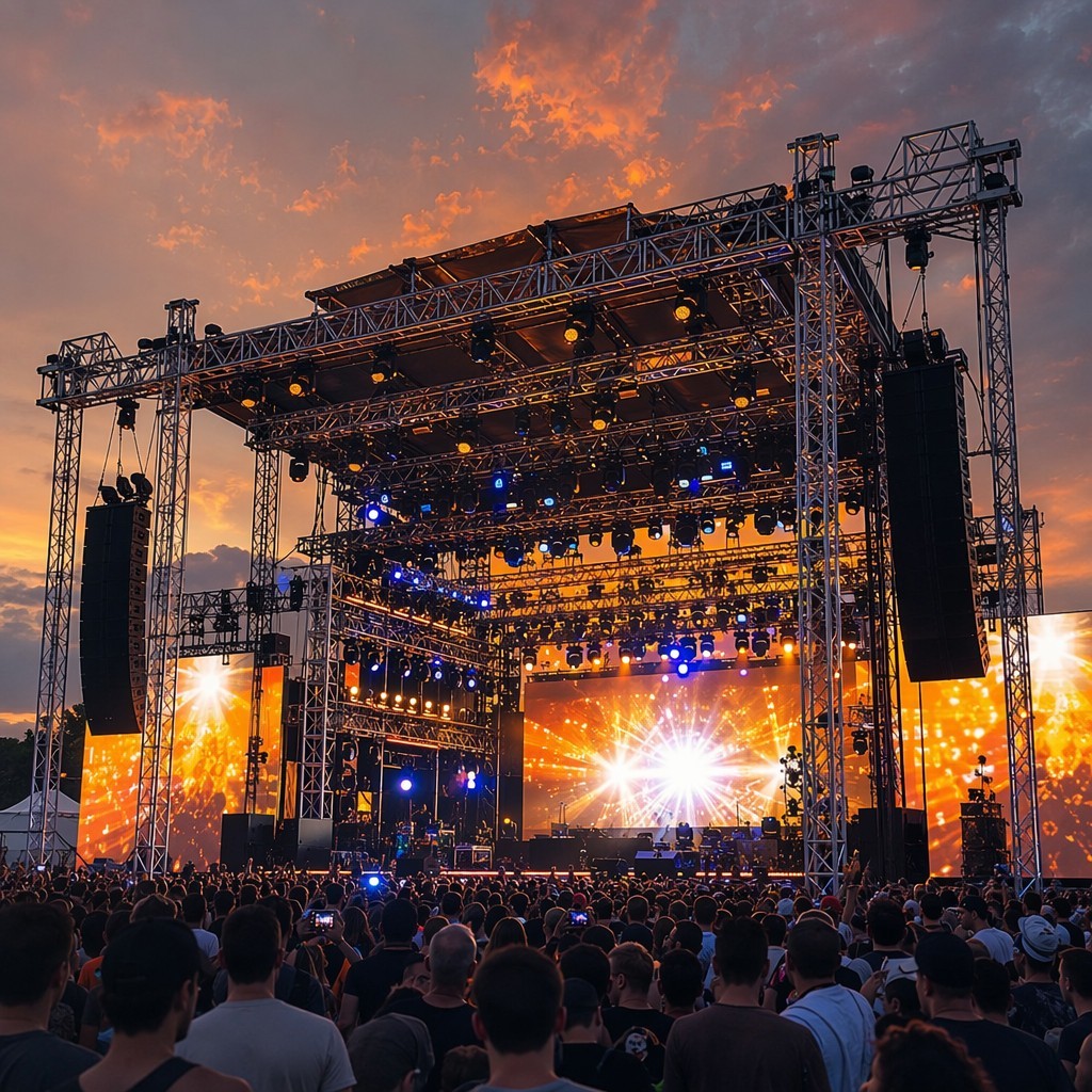 400x400mm EN AW-6082 T6 Aluminum Spigot Truss System with TUV Certification for Stage Lighting