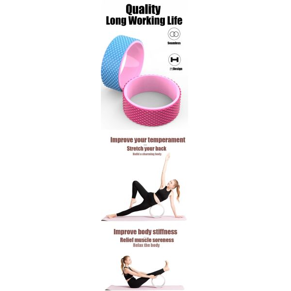 Waist Shaping Yoga Roller Wheel Massage Yoga Wheel Back Training Yoga Circle