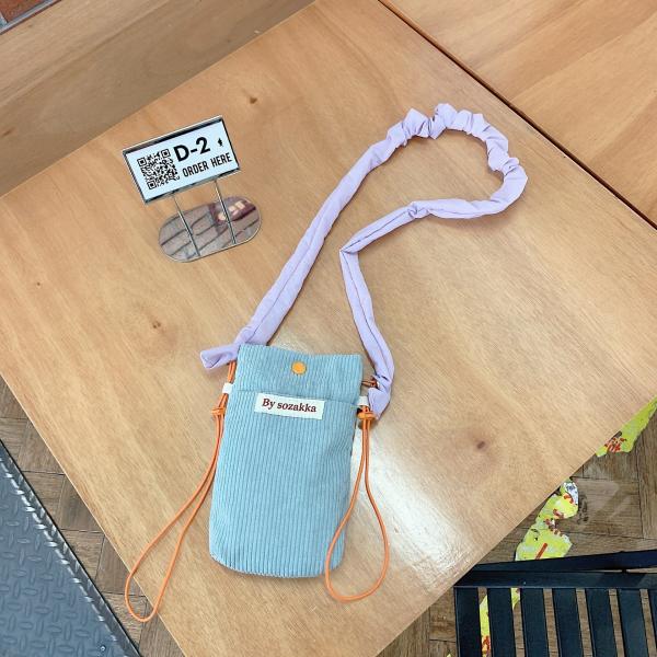 CORDUROY CROSSBODY PHONE BAG CROSSBODY SHOULDER BAG WOMEN'S WALK MINI STORAGE BAG