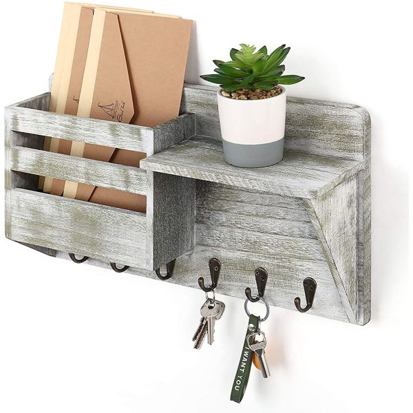As your request Kitchen Corner Organizer Wall Mounted Type Rustic Wood Bracket Heavy Duty