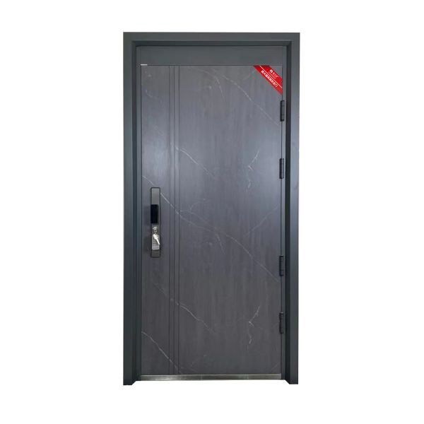 70mm Leaf Home Entrance Door Stainless Steel Screen Armored Pivot Front Entry Doors