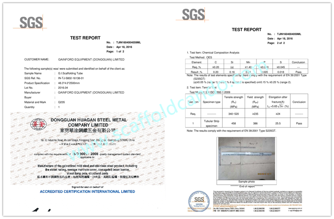 Q235 GI tube, galvanized scaffolding steel pipe, EN10219, 48.3mm O.D, 500mm,1000mm,2000mm,3000mm,4000mm,5000mm,6000mm