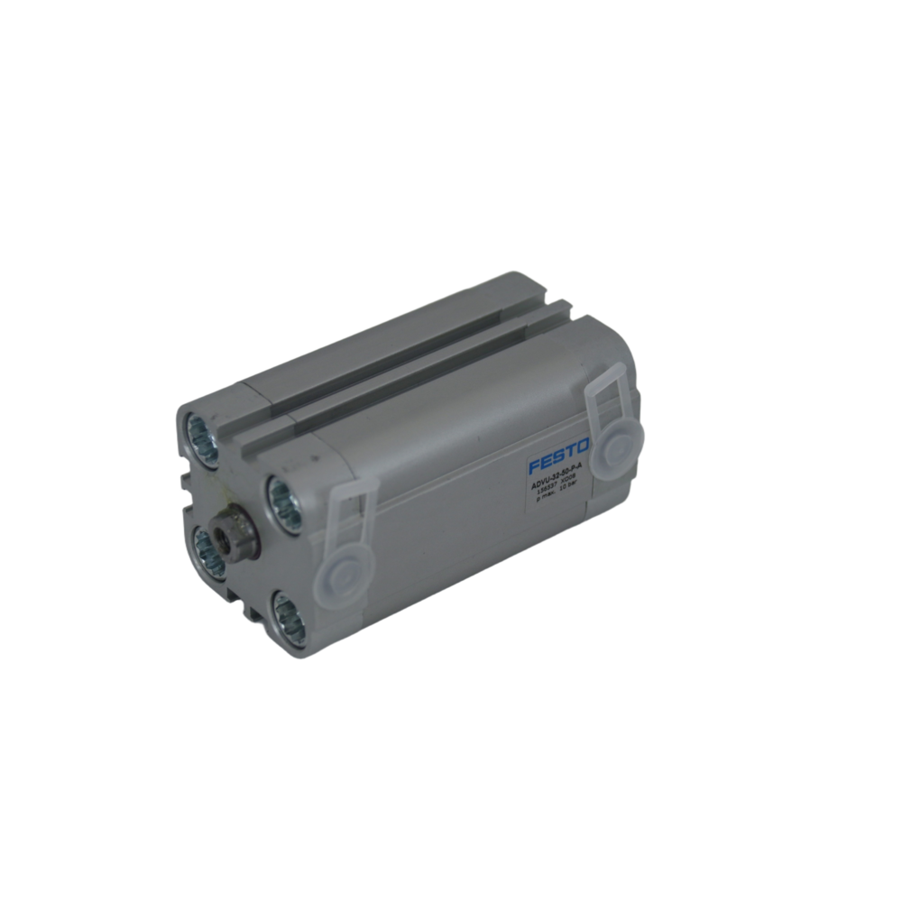 FESTO ADVU Series Double Acting Piston Pneumatic Cylinder Compact Thin Pneumatic Cylinder ADVU-12-5/10/15/20/25/30/40-P-A / A-P-A Double Acting Square Air Cylinder, Order Code 156500~156592