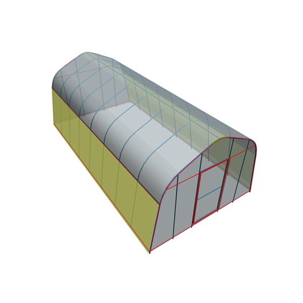 Petite serre galvanisée avec film plastique renforcé pour la culture tout au long de la saison