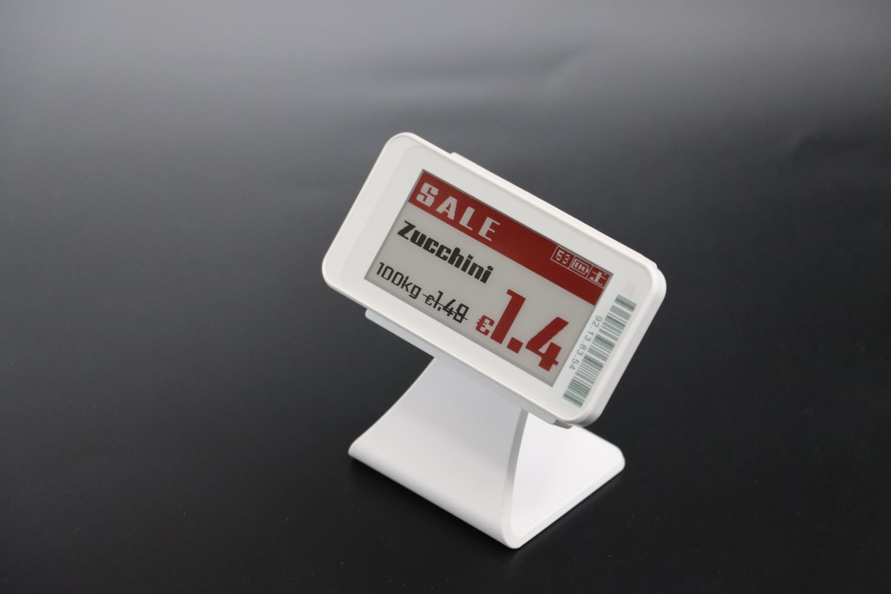 2.1 Inch 250×122 3-Color ESL E-Ink Tag BLE 2.4G 1200mAh Long Life Price Label
