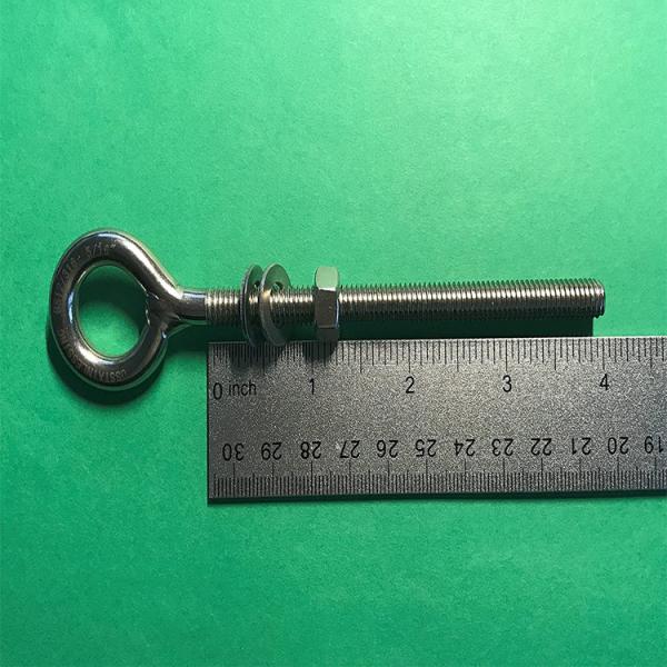 Bolhas e porcas de alta resistência para levantar olhos com acabamento polido em aço inoxidável 316