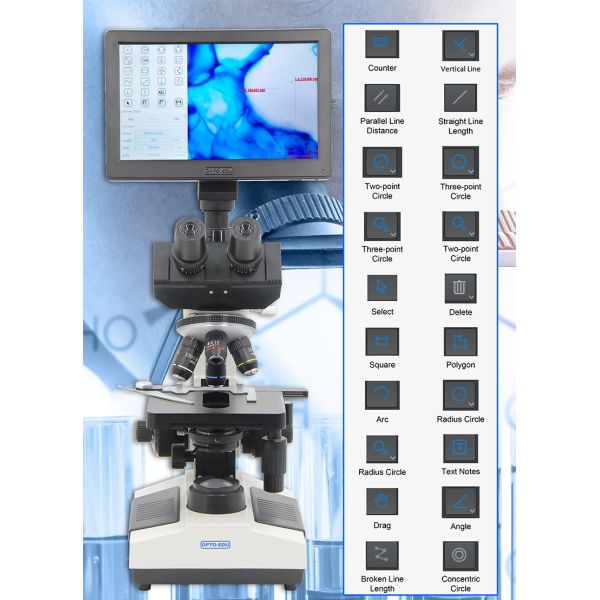 микроскоп A33.1009 студента 1600x Trinocular биологический с конденсатором N.A.1.25