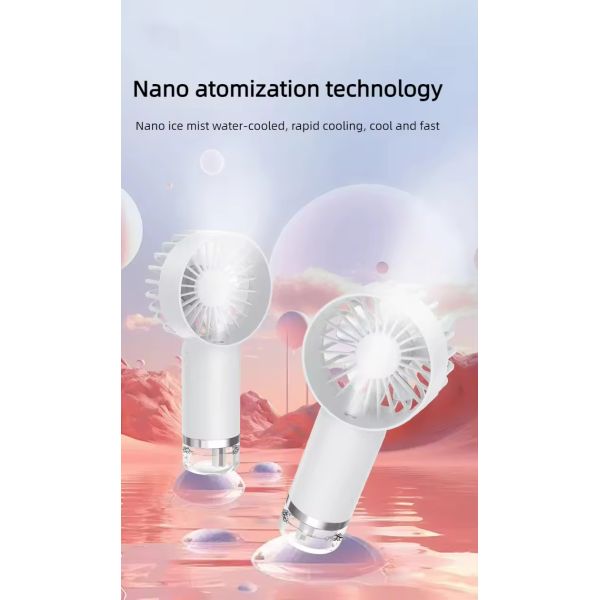 Portable Water Spray Mist Fan Electric Usb Rechargeable Hand Mini Fan Humidification Water Cooling Fan