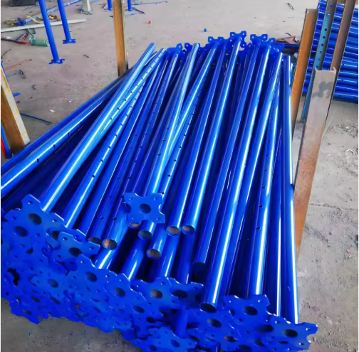 Construction Steel Adjustable Shoring Prop Printed Galvanized Scaffold Props