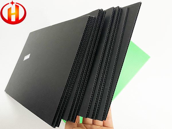 Flat ESD Corrugated Plastic Panels 300gsm Water Resistant Reusable