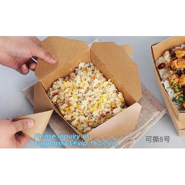 Disposable brown kraft paper boat paper food tray,Latest design food grade cardboard food fold paper boat trays bagease