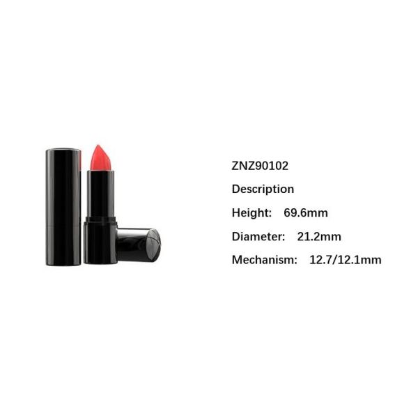 69.6mm Height Square Lipstick Tube Mechanism 12.7mm 12.1mm