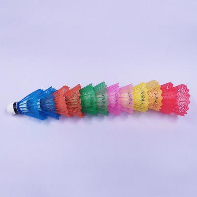 12pcs Colors Nylon Plastic Badminton Shuttlecock For Sports Fun