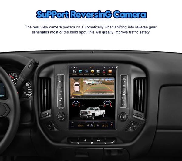 IPS Screen Chevrolet Car Radio For Silverado GMC Sierra 2014 To 2020