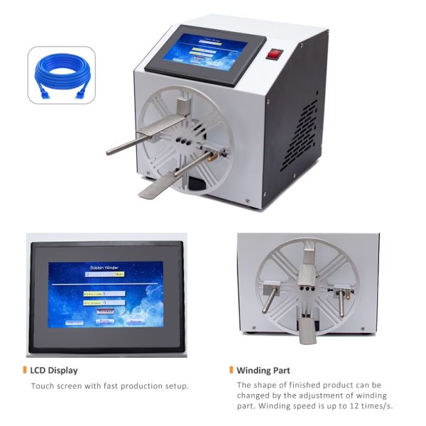 6N Adjustable Automatic Coil Winding Machine 12 Circles / Sec