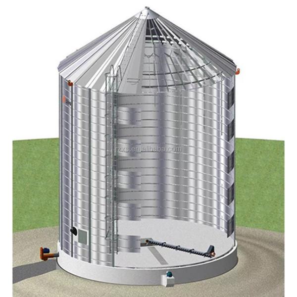 STGF50 5000 toneladas Máquina de armazenamento de milho, arroz e trigo Ventilação espiral Silos de grãos de aço corrugado