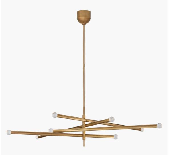 Rousseau Grande Huit Lumière Articuleuse Lustre Personnalisable Lumière Parfaite pour les espaces intérieurs