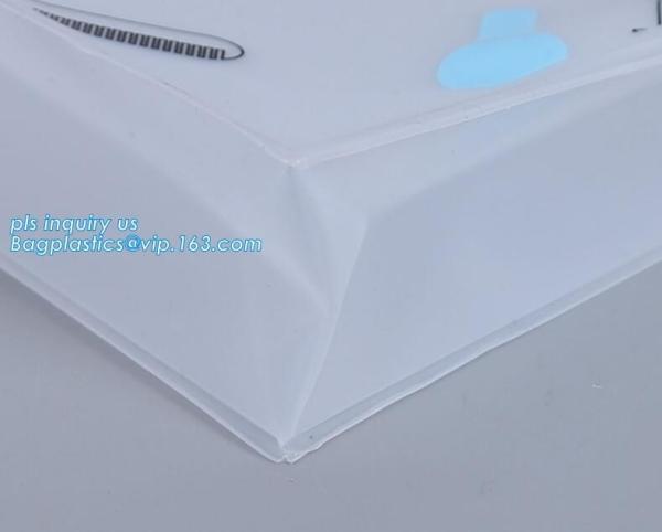 Travel Makeup Cosmetic Bag Cartoon Kid Handbag Slider Zippe HDPE Material
