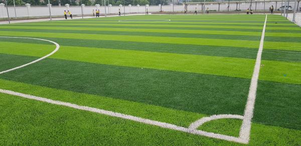 relvado artificial da falsificação do futebol da grama do relvado sintético do futebol de 65mm