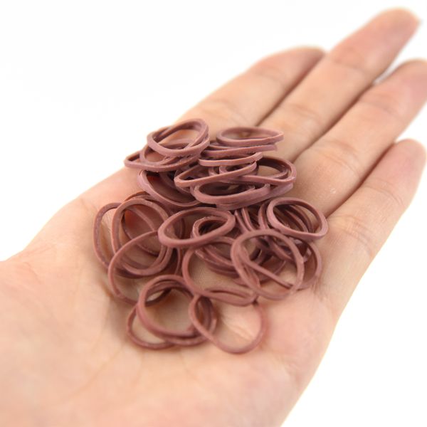 Сильно эластичная мягкая сумка черноты Брауна круглых резинк белая индивидуально в оболочке