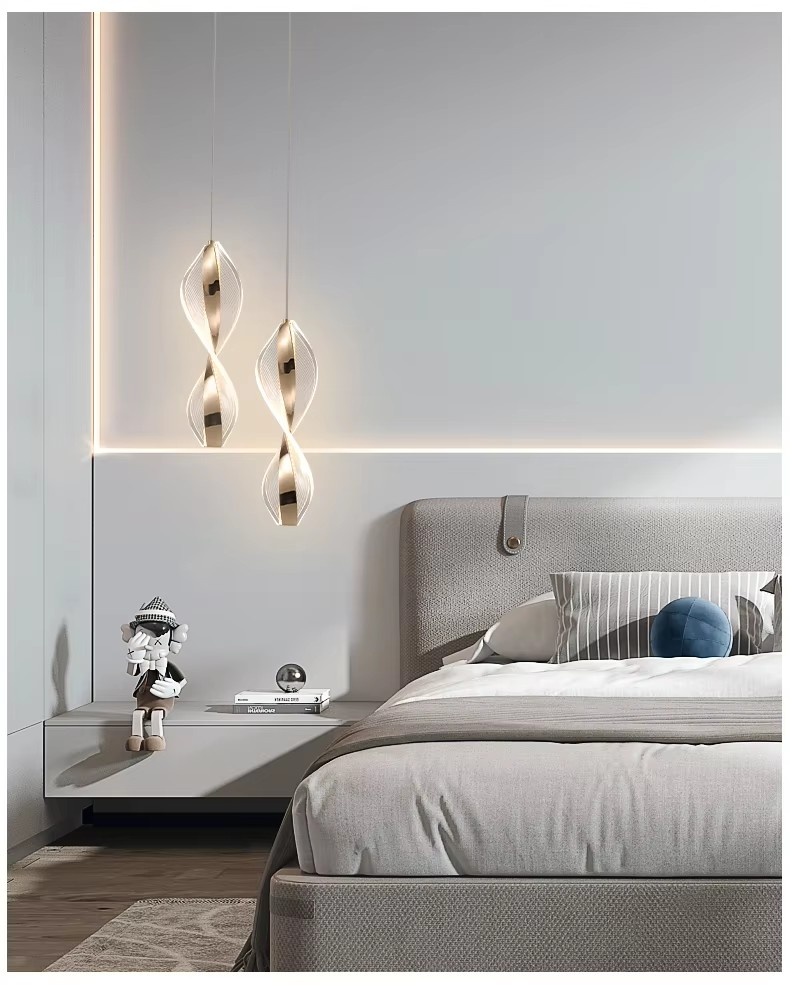 Lumière de luxe dorée de design moderne lampadaire LED pour restaurant éclairage décoratif intérieur lampes suspendues décoratives