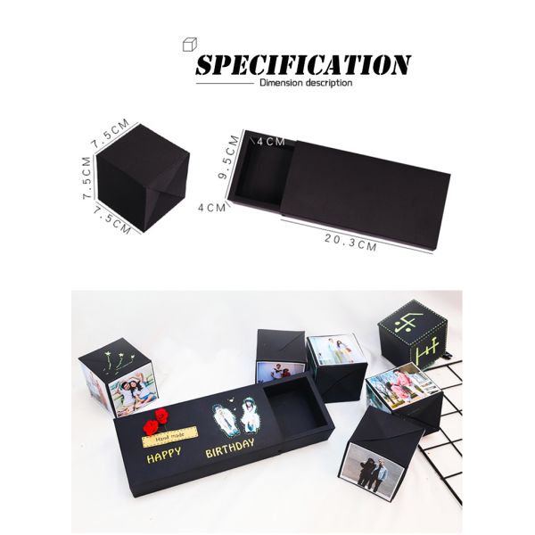 Коробка бомбы взрыва подарочной коробки сюрприза подарочной коробки новизны DIY Handmade упаковывая