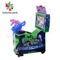 O campo de jogos das crianças os jogos dobro estrangeiros do tiro da arma de 22 polegadas faz à máquina consoles a fichas do jogo