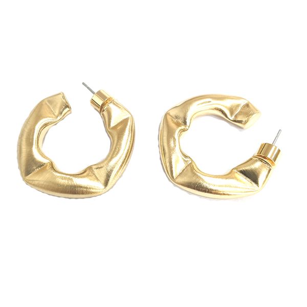 Настройка густых латунных серьгов полированные мелкие латунные серьги