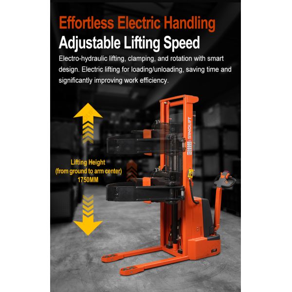 CDD500-R1200 Automatic Pressure-Adjusting Roll Clamp Stacker