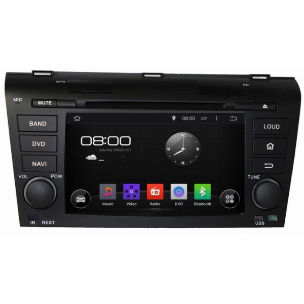 Ouchuangbo Car Radio Multimedia Kit Stereo DVD Player Android 4.4 for Mazda 3 2004-2009 OCB-7003D