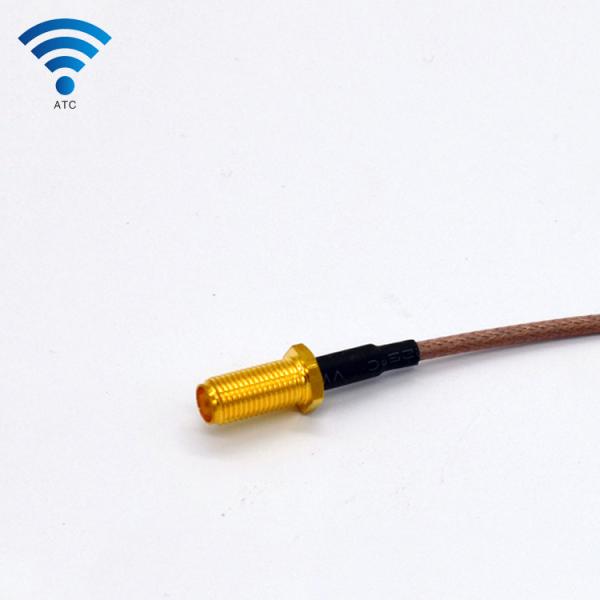 MCX to 90 Degree SMA Male Cable , RG316 Pigtail Extension Custom Coax Cable Assemblies